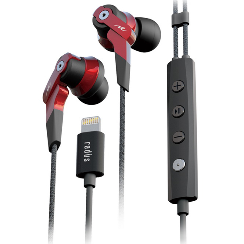 ヘッドホン radius HP-NHL11R RED ヘッドホン radius HP-NHL11R RED radius HP-NHL11 Lightning